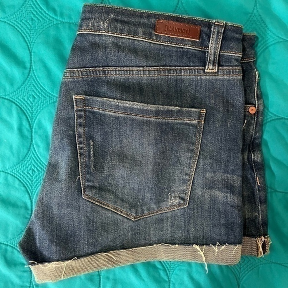 Blank NYC The Fulton Roll Up distressed denim cutoff shorts size 29 - Picture 4 of 12